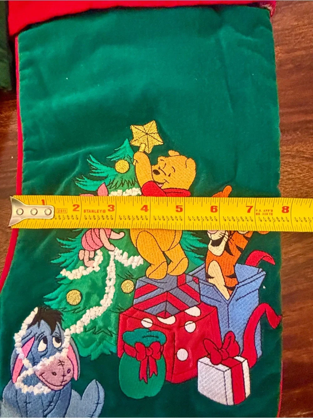 Disney Holiday Christmas Stockings Set - Red and Green (Mom & Dad)